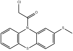 10-(CHLOROACETYL)-2-(METHYLTHIO)-10H-PHENOTHIAZINE Struktur
