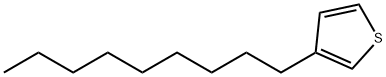 3-ノニルチオフェン 化学構造式