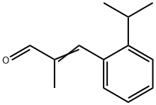 2-メチル-3-[2-(1-メチルエチル)フェニル]プロペナール 化学構造式