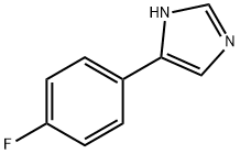 4-(4-フルオロフェニル)-1H-イミダゾール 化学構造式