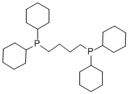 1,4-ビス(ジシクロヘキシルホスフィノ)ブタン 化学構造式