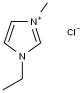 1-エチル-3-メチルイミダゾリウムクロリド 化学構造式