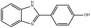 4-(1H-苯并咪唑-2-基)苯酚, 6504-13-8, 结构式