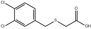 2-[(3,4-二氯苯基)甲基硫基]乙酸, 65051-00-5, 结构式