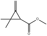 Cyclopropanecarboxylic acid, 2,2-dimethyl-3-methylene-, methyl ester (9CI) Structure