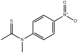 Ethanethioamide,  N-methyl-N-(4-nitrophenyl)- 结构式