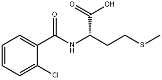 2-[(2-氯苯基)甲酰氨基]-4-(甲基硫烷基)丁酸 结构式