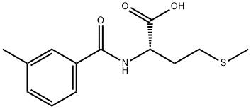 2-[(3-甲基苯基)甲酰氨基]-4-(甲基硫烷基)丁酸 结构式