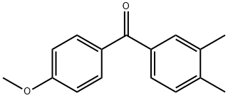 (3,4-二甲基苯基)(4-甲氧基苯基)甲酮 结构式