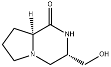 Pyrrolo[1,2-a]pyrazin-1(2H)-one, hexahydro-3-(hydroxymethyl)-, (3S,8aS)- (9CI) Structure