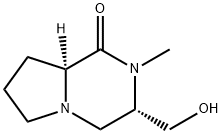 Pyrrolo[1,2-a]pyrazin-1(2H)-one, hexahydro-3-(hydroxymethyl)-2-methyl-, (3S,8aS)- (9CI) Struktur