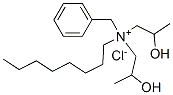 benzylbis(2-hydroxypropyl)octylammonium chloride Struktur