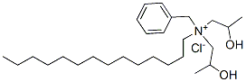 benzylbis(2-hydroxypropyl)tetradecylammonium chloride Struktur