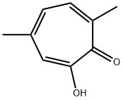 2,4,6-Cycloheptatrien-1-one, 2-hydroxy-4,7-dimethyl- (9CI) Structure