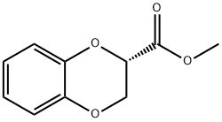 1,4-Benzodioxin-2-carboxylic acid, 2,3-dihydro-, Methyl ester, (2S)- 结构式