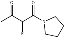 Pyrrolidine, 1-(2-fluoro-1,3-dioxobutyl)- (9CI) Structure