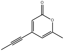 2H-Pyran-2-one, 6-methyl-4-(1-propynyl)- (9CI) Structure