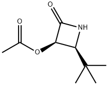 2-Azetidinone,3-(acetyloxy)-4-(1,1-dimethylethyl)-,(3R,4S)-(9CI) Structure