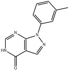 4H-Pyrazolo[3,4-d]pyrimidin-4-one, 1,5-dihydro-1-(3-methylphenyl)- Structure