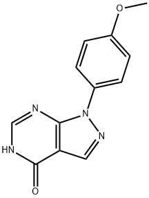 1-(4-methoxyphenyl)-1,7-dihydro-4H-pyrazolo[3,4-d]pyrimidin-4-one Structure