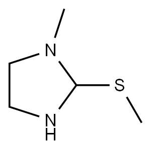 Imidazolidine, 1-methyl-2-(methylthio)- (9CI) Structure