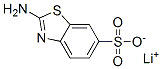 2-アミノ-6-ベンゾチアゾールスルホン酸リチウム 化学構造式