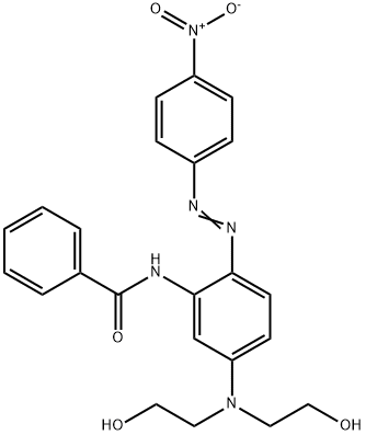 N-[5-[Bis(2-hydroxyethyl)amino]-2-(4-nitrophenylazo)phenyl]benzamide Struktur