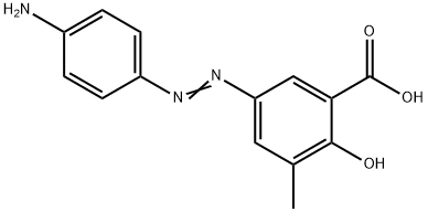 5-[(4-aminophenyl)azo]-3-methylsalicylic acid Structure