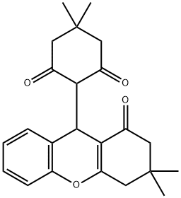 5,5-DIMETHYL-2-(2,3,4,9-TETRAHYDRO-3,3-DIMETHYL-1OXO-1H-XANTHEN-9-YL)-1,3-CYCLOHEXANEDIONE Structure