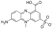 7-アミノ-1-カルボキシ-5-メチル-3-スルホナトフェナジン-5-イウム 化学構造式