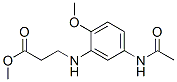 methyl N-[5-(acetylamino)-2-methoxyphenyl]-beta-alaninate  Struktur