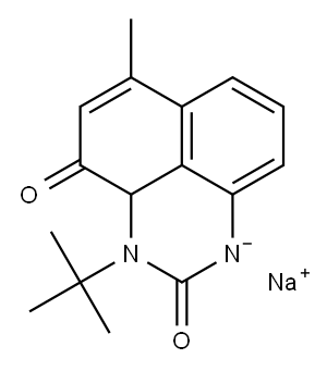 3-(tert-butyl)-6-methylpyrimidine-2,4(1H,3H)-dione, sodium salt 结构式