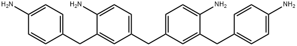 4,4'-methylenebis[2-[(4-aminophenyl)methyl]aniline] Struktur
