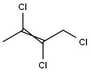 1,2,3-トリクロロ-2-ブテン 化学構造式