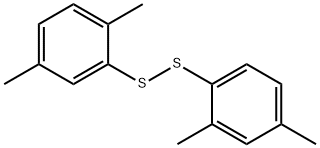 2,4-ジメチルフェニル(2,5-ジメチルフェニル)ペルスルフィド 化学構造式