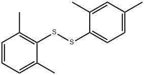 2,4-ジメチルフェニル(2,6-ジメチルフェニル)ペルスルフィド 化学構造式