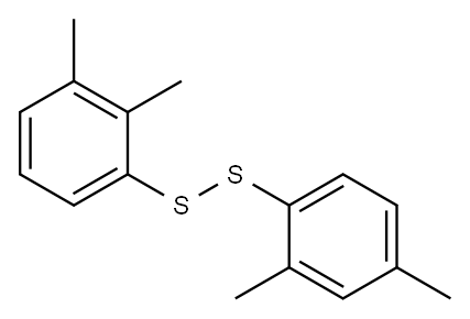 2,3-xylyl 2,4-xylyl disulphide  Struktur