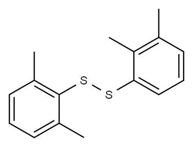 2,3-ジメチルフェニル(2,6-ジメチルフェニル)ペルスルフィド 化学構造式