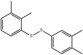 2,3-ジメチルフェニル(3,4-ジメチルフェニル)ペルスルフィド 化学構造式
