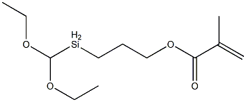 甲基丙烯酰氧基丙基甲基二乙氧基硅烷,65100-04-1,结构式