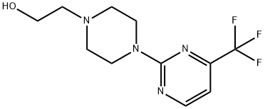 2-(4-(4-三氟甲基嘧啶-2-基)哌嗪-1-基)乙醇 结构式
