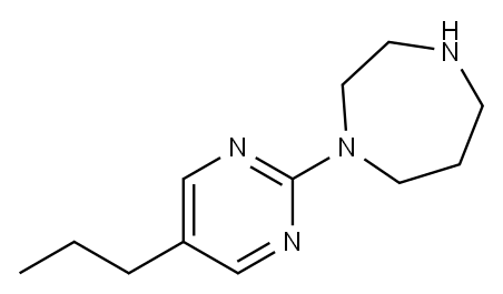 1-(5-丙基嘧啶-2-基)-1,4-二氮杂 结构式
