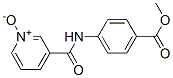 3-[[4-(Methyloxycarbonyl)phenyl]carbamoyl]pyridine 1-oxide Structure