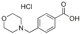 4-(モルホリン-4-イルメチル)安息香酸塩酸塩 化学構造式