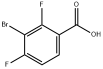 3-溴-2,4-二氟苯甲酸, 651026-98-1, 结构式