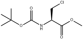 METHYL N-BOC-3-CHLORO-L-ALANINATE, 651035-84-6, 结构式