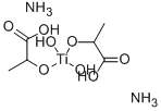 Dihydroxybis(ammonium lactato)titanium(IV) Struktur