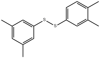 3,4-ジメチルフェニル(3,5-ジメチルフェニル)ペルスルフィド 化学構造式