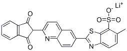 lithium 2-[2-(2,3-dihydro-1,3-dioxo-1H-inden-2-yl)-6-quinolyl]-6-methylbenzothiazole-7-sulphonate Struktur