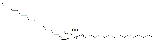 りん酸水素ビスヘキサデセニル 化学構造式